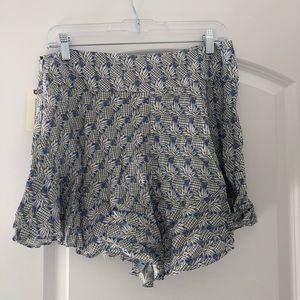 Anthropologie MAEVE Pineapple Shorts Size 6